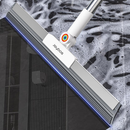Rubber Squeegee Broom for Floor,62" Long Handle Window Squeegee, Silicone Pet Hair Remover,Magic Squeegee Broom for Indoor Cleaning,Cleans Glass, Hair, fine dust, Liquids, Suitable Smooth Floors, Rugs