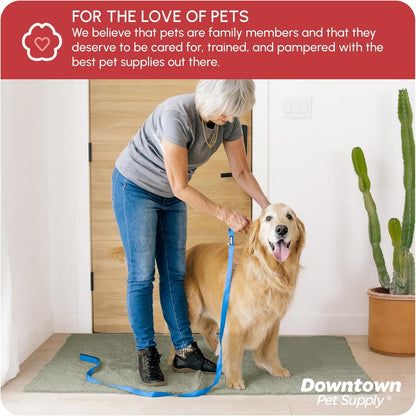 My Doggy Place Dog Mud Mat, 36"x26" Ash – Thick Microfiber Entry Rug for Snow, Mud & Salt – Absorbent, Quick-Dry, Washer-Safe & Non-Slip, Large