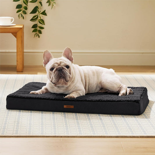 LE SURE Waterproof Dog Bed Cover Replacement Washable - Large Size for Pet Mat 36x27x3 Inches, Grey
