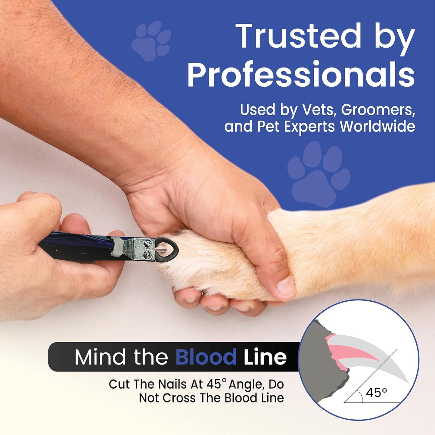 Resco USA-Made Dog Nail Clippers - Professional Guillotine Trimmer for Clean Cuts - Candy Color Series - Replacement Blade System - Fits All Breed Sizes