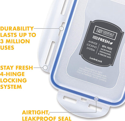 Lock & Lock Bulk Storage Bins Food Storage Container with Wheels (50.72-Cup)
