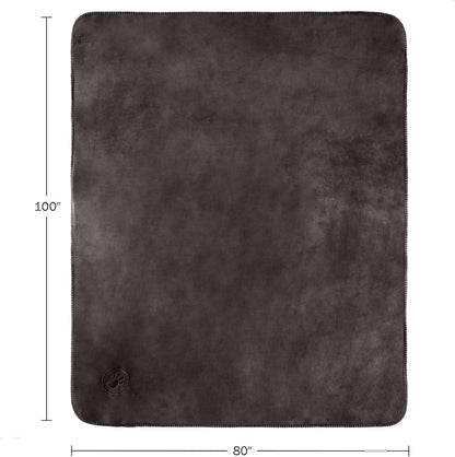 Waterproof Pet Blanket - 50x60-Inch Reversible Sherpa Fleece Throw Protects Couches, Cars, and Beds from Spills, Stains, and Fur by PETMAKER (Gray)