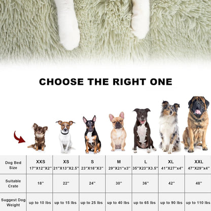 Bedfolks Waterproof Dog Crate Bed, Plush With Removable Washable Cover, Faux Fur Crate Pad for Medium Dogs, Fluffy Kennel 29"x21", Dark Grey