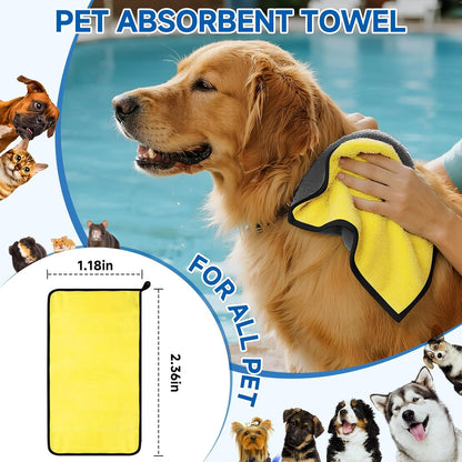 Pet Steam Brush for Dog & Cat - 3-in-1 Steam Grooming Brush for Shedding & Hair Removal - Self Cleaning Spray Comb with Mist for Long Haired Pets - Includes 1*Waterless Shampoo, Blue.