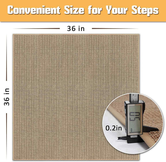Stair Treads Non Slip for Wooden Steps Indoor 9" x 36" 15 Pack Extra Wide Stairs Tread Carpet Runner, Step Pads with Reusable Adhesive for Dogs Kids Elders, Machine Washable, Black
