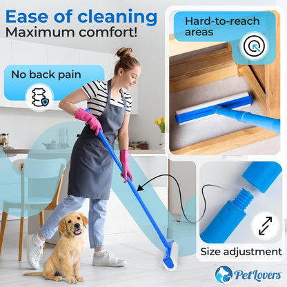 PetLovers Extra Sticky Lint Roller Single Unit 90 Sheets for Pet Hair Removal, Dog and Cat Lint Remover (1 Pack)