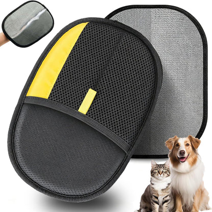 Pet Hair Removal Glove for Dogs & Cats, Newly Upgraded Reusable Electrostatic Pet Hair Glove, Magic Brush Pet Hair Remover Tool for Clothing, Couch, Carpet, Car Seat