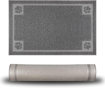 Pet Feeding Mat for Small Dogs and Cats 24" x 16" Flexible and Waterproof Dog Bowl Mat for Food and Water, Easy to Clean Dog Food Mat with Non Slip Backing