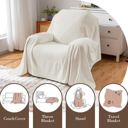 Waterproof Couch Cover, Reversible, Pet-Friendly, Washable and Anti-Slip Couch Covers for Sofa Protection with 3 Cushions, Sofa Slipcovers for Dogs and Cats (71×118in/Brown)