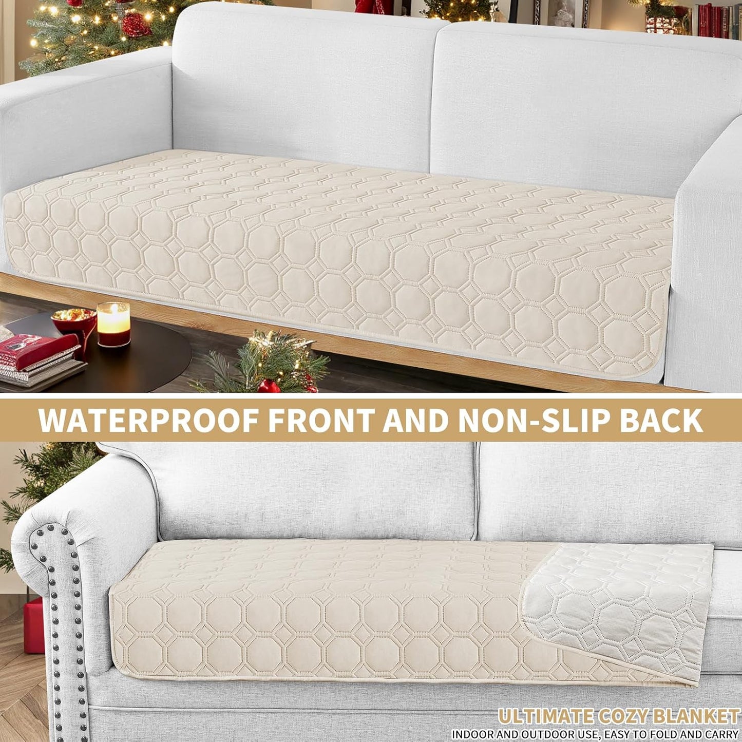 ZNSAYOTX Ultimate Cozy Blankets (30"x70") 100% Waterproof Sofa Mat Blanket for Dog Pets, Bed Couch Protector with Non-Slip Back Washable Durable, Pee Scratch Proof Easy to Clean (Dark Grey)