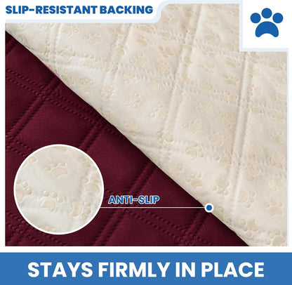 Waterproof Dog Blanket, Non-Slip Soft Pet Bed Cover, Couch Cover for Dogs Washable, Protects Sofa, Furniture, Crate, Car, Tear Resistant Leakproof Pet Blanket (30x70 Inch, Dark Grey)
