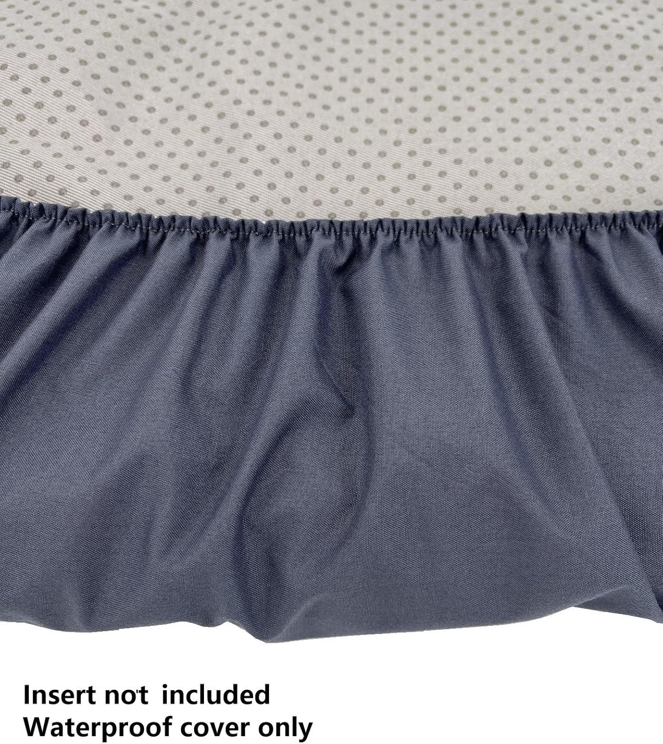 Grey Waterproof Dog Bed Slip Cover Dog Bed Liner Elastic 42 x 30 Inch