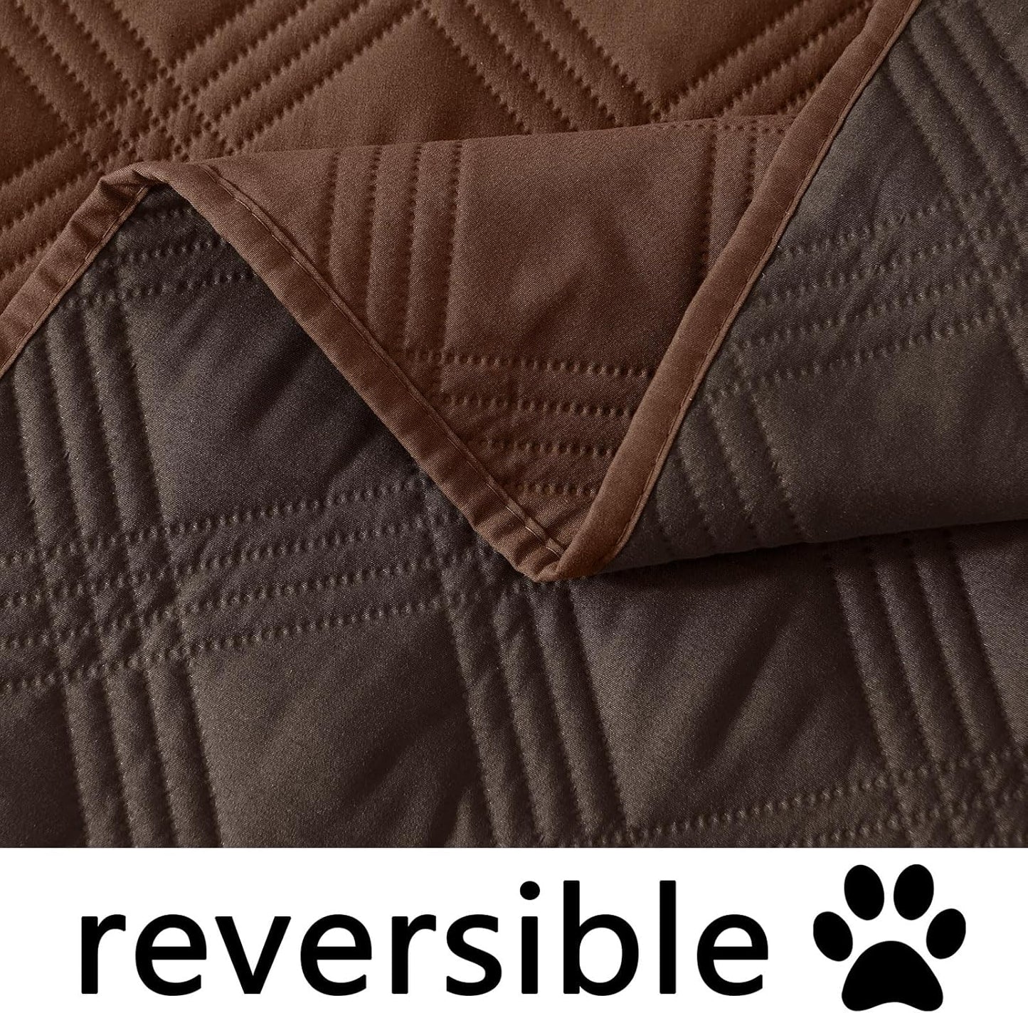 hyha Waterproof Dog Bed Blanket, Soft Pet Blankets, Waterproof Couch Cover for Dogs, Reversible Sofa Covers Washable for Furniture (30x70 Inch, Taupe/Beige)