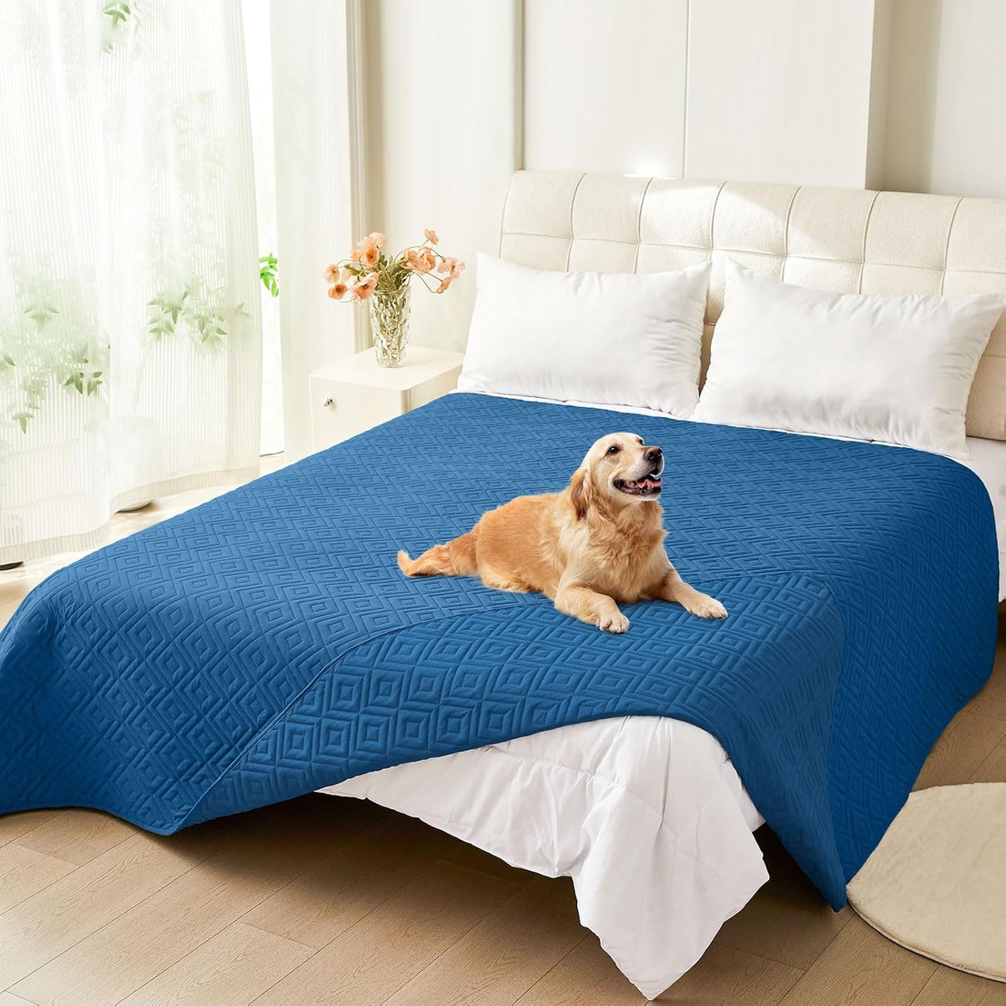 hyha Waterproof Dog Blanket, Soft Pet Bed Blankets, Waterproof Sofa Couch Cover for Dogs Washable, Reversible Pet Couch Covers for Sofa Furniture (30x70 Inch, Grey/Dark Grey)
