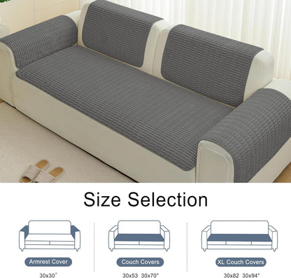 Waterproof Couch Cover for Dogs Washable, Non Slip Back Sectional Sofa Covers for 3 Cushion Couch Pet Friendly, Soft Dog Bed Cover. (Coffee, 30" x 53")