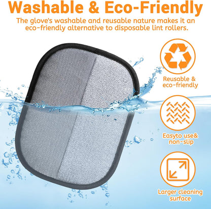 Electrostatic Pet Hair Remover Glove for Dogs &Cats, Reusable Cat Dog Magic Brush pet Hair, Suitable for Sofas, Clothing, Carpets, Curtains (1)