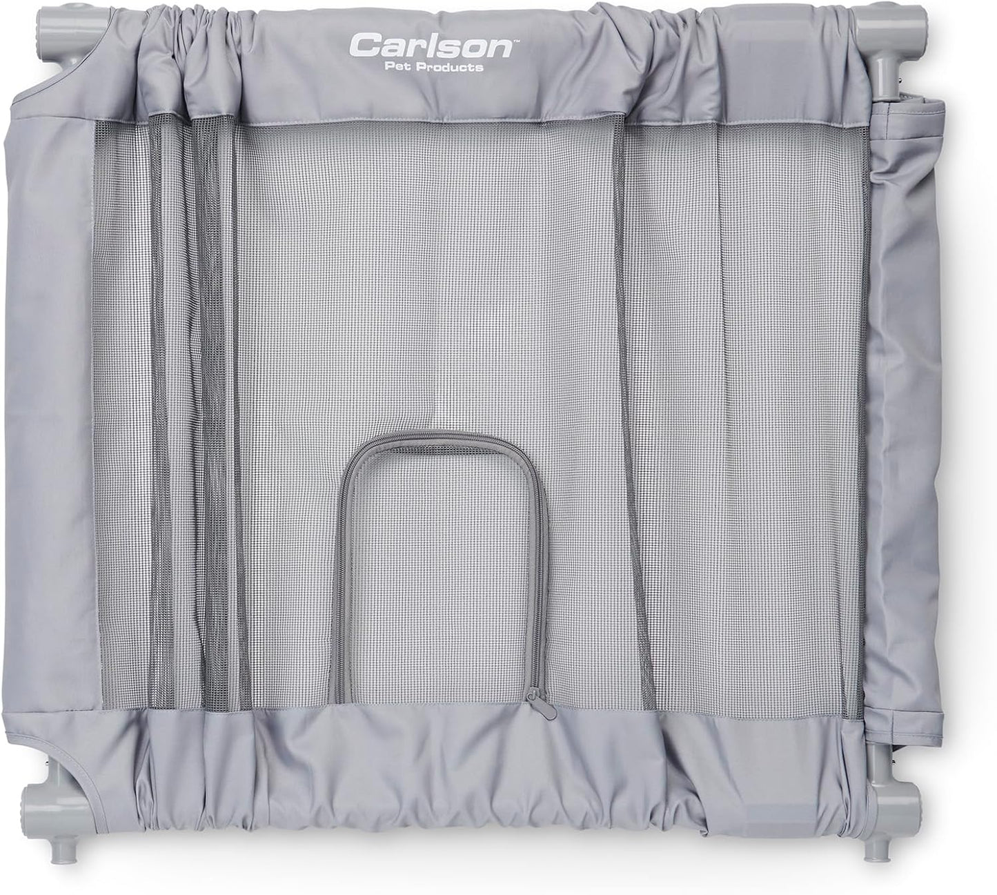 Carlson Pet Products 50" Extra Wide Retractable Dog Gate for Doorways & Bottom of Stairs, Easy Install Pet Gate, Gray