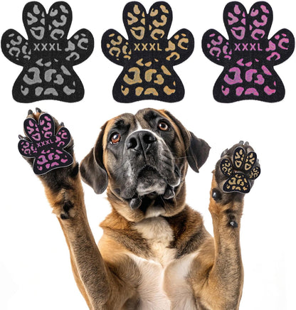 KOOLTAIL Dog Paw Protector Pads for Hot Pavement, Anti-Slip Grips Traction for Senior Dogs on Hardwood Floors,36 pcs Dog Feet Stickers with Stronger Adhesive, Pet Shoes Booties Socks Replacement,XL