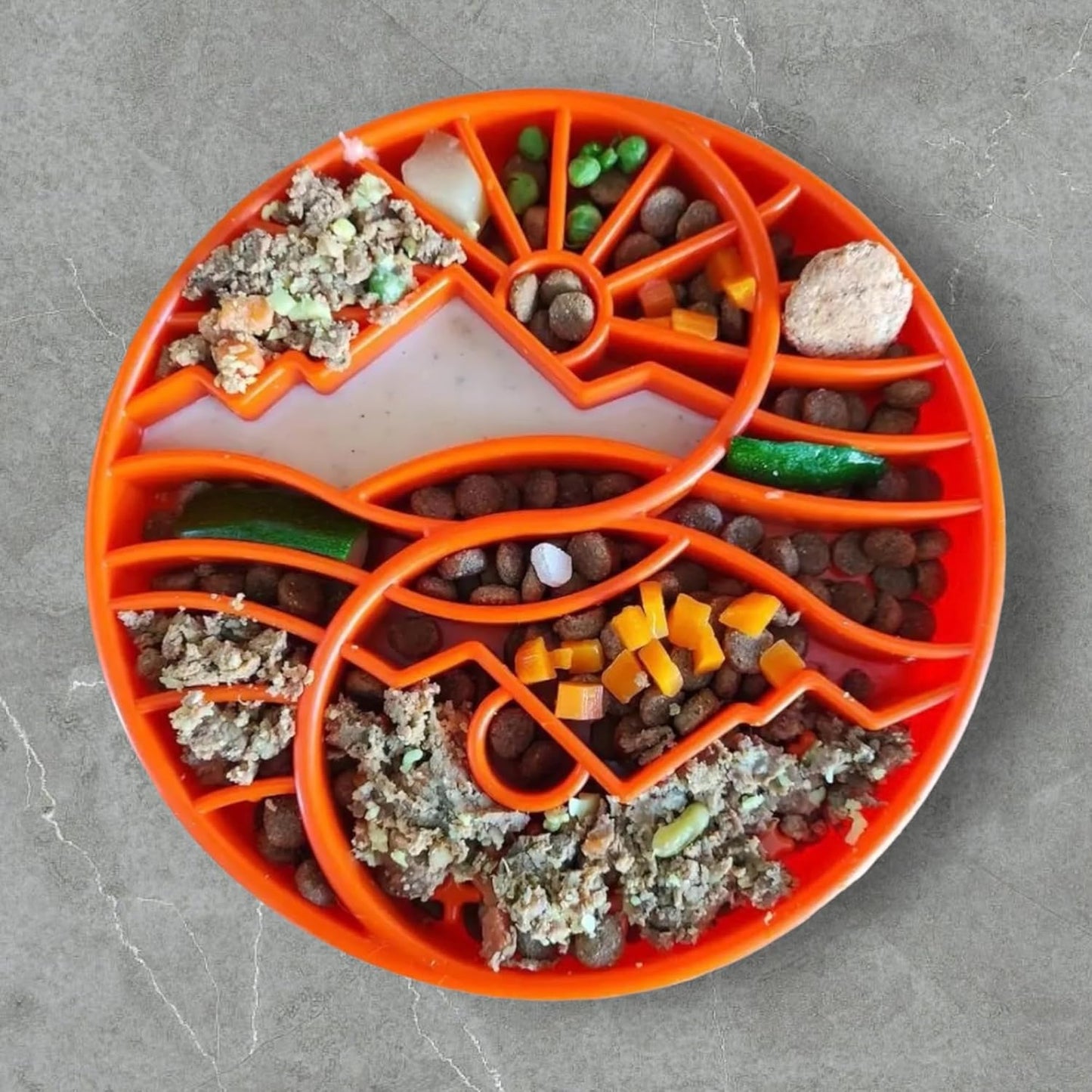 SodaPup Honeycomb Enrichment Bowl – Durable Slow Feeder Bowl Made in USA from Non-Toxic, Pet-Safe, Food Safe Material for Mental Stimulation, Slowing Down Eating, Healthy Digestion, & More