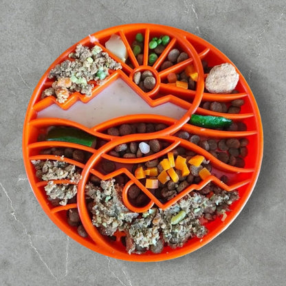 SodaPup Honeycomb Enrichment Bowl – Durable Slow Feeder Bowl Made in USA from Non-Toxic, Pet-Safe, Food Safe Material for Mental Stimulation, Slowing Down Eating, Healthy Digestion, & More