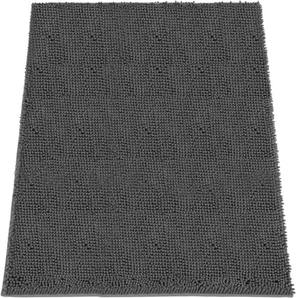 Absorbent Dog Door Mat for Muddy Paws, 60" x 24" Chenille Indoor Mats for Entryway, Trap Dirt Front Door Mat Indoor Entrance Washable Non Slip Soft