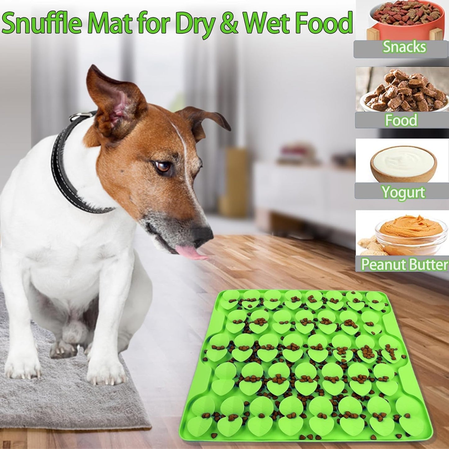 Small Silicone Snuffle Mat for Small Dogs Puppy Cat Slow Down Eating,Slow Feeder Lick Mat for Dry Wet Food for Pet Training Smell,Encourages Natural Foraging Skill,Relieving Stress