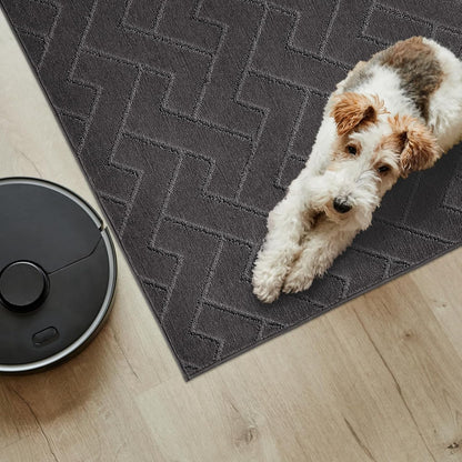 PURRUGS Dirt Trapping Door Mat 20" x 31.5", Non-Slip Machine Washable Entry Rug, Dog Doormat, Indoor Front Door Mat, Super Absorbent Entryway Rug for Muddy Shoes & Paws, Taupe