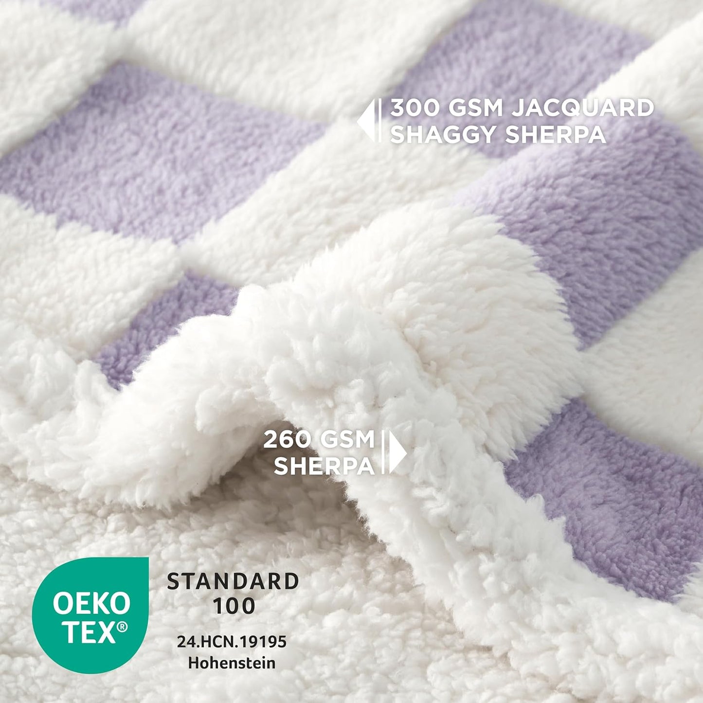 LE SURE Waterproof Dog Blanket for Large Dogs - Washable Double Sided Dog Blankets with Warm Jacquard Shag and Soft Sherpa Fleece, Pet Cat Blanket for Couch Protection, 3D Textured Cloud, Green