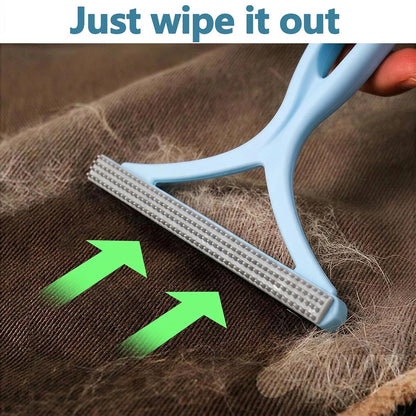 Self-Cleaning Cat Shedding Grooming Brush for Small Dog Pet Short Hair Remover Set Reusable Lint Removal Tool Carpet Scraper for Clothes Couch Bedding Furniture Car Pink