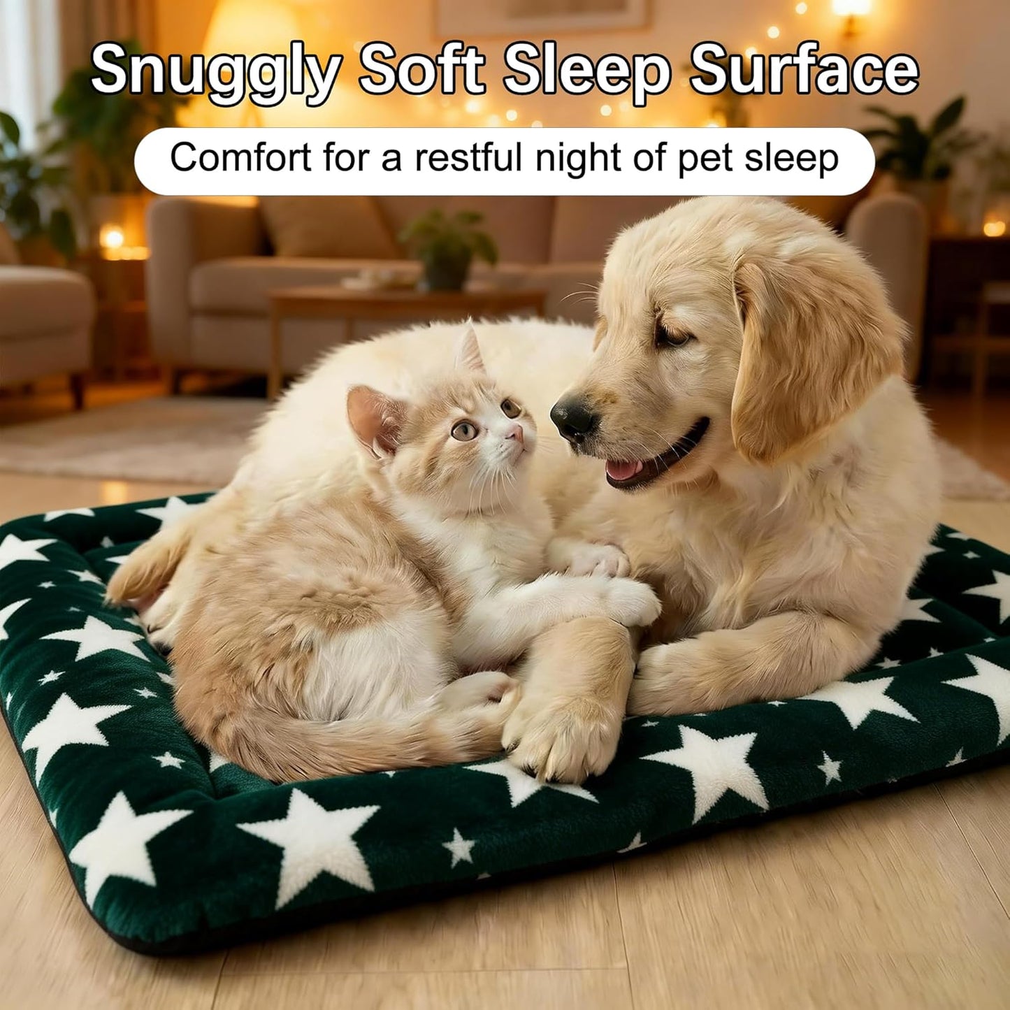 Dog Bed Mat – Soft & Comfortable Dog Kennel Pad for Crate – Durable Crate Bed & Mat for Dogs & Cats – Ideal for Crate, Kennel, and Home Use