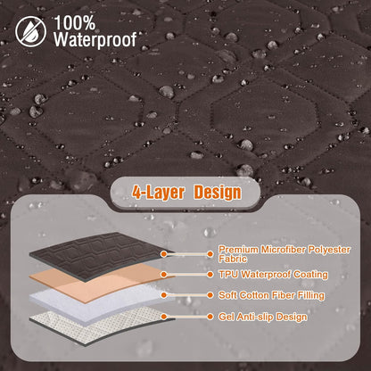 VANSOFY Couch Cover, Waterproof Sofa Covers Washable Slipcover Furniture Protector Couch Seat Covers Non-Slip Couch Cover for Dogs, Pets(Sofa, Dark Gray)