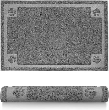 Pet Feeding Mat for Small Dogs and Cats 24" x 16" Flexible and Waterproof Dog Bowl Mat for Food and Water, Easy to Clean Dog Food Mat with Non Slip Backing