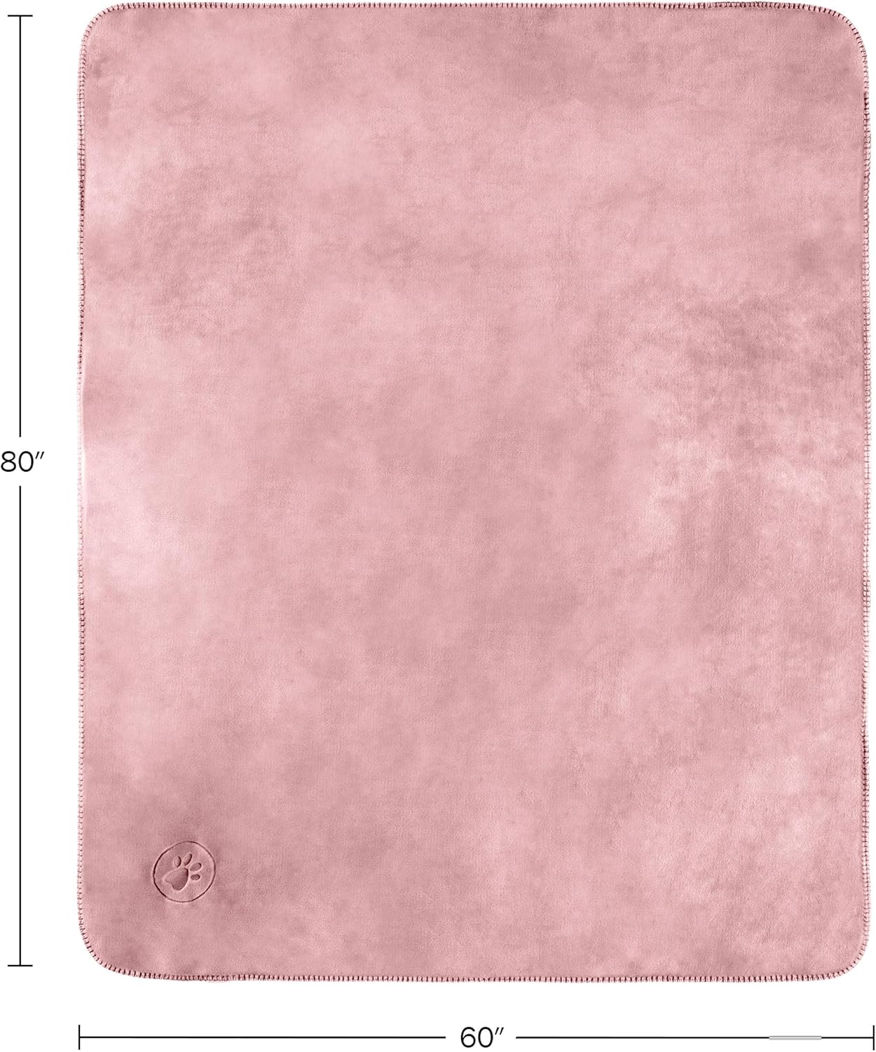 Waterproof Pet Blanket - 50x60-Inch Reversible Sherpa Fleece Throw Protects Couches, Cars, and Beds from Spills, Stains, and Fur by PETMAKER (Gray)