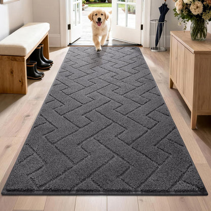 PURRUGS Dirt Trapping Door Mat 20" x 31.5", Non-Slip Machine Washable Entry Rug, Dog Doormat, Indoor Front Door Mat, Super Absorbent Entryway Rug for Muddy Shoes & Paws, Taupe