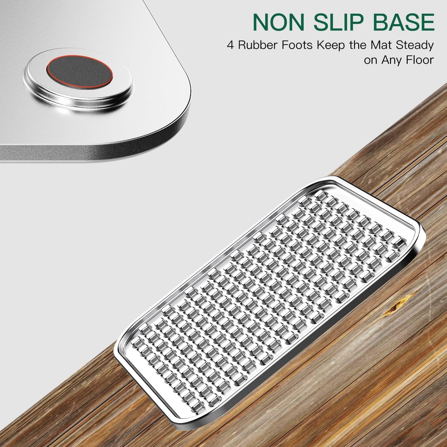 1Pack Stainless Steel Large Lick Mat for Dogs & Cats, Chew-Proof Slow Feeder, Anxiety Reducer, Whisker-Friendly for Cats, Non-Slip Heavy Duty Base, Raw Feeding Pad, Dishwasher Safe