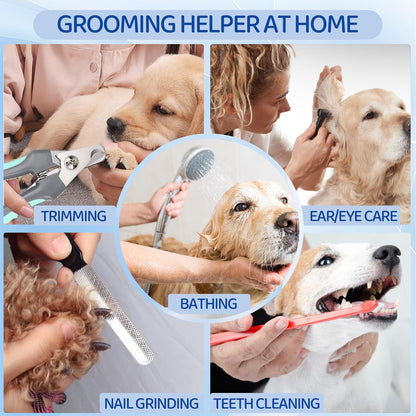 ATESON Pet Grooming Hammock with Nail Clippers/Nail Trimmers/Grooming Scissors, Dog Grooming Harness for Nail Trimming, Pet Grooming Sling Helper