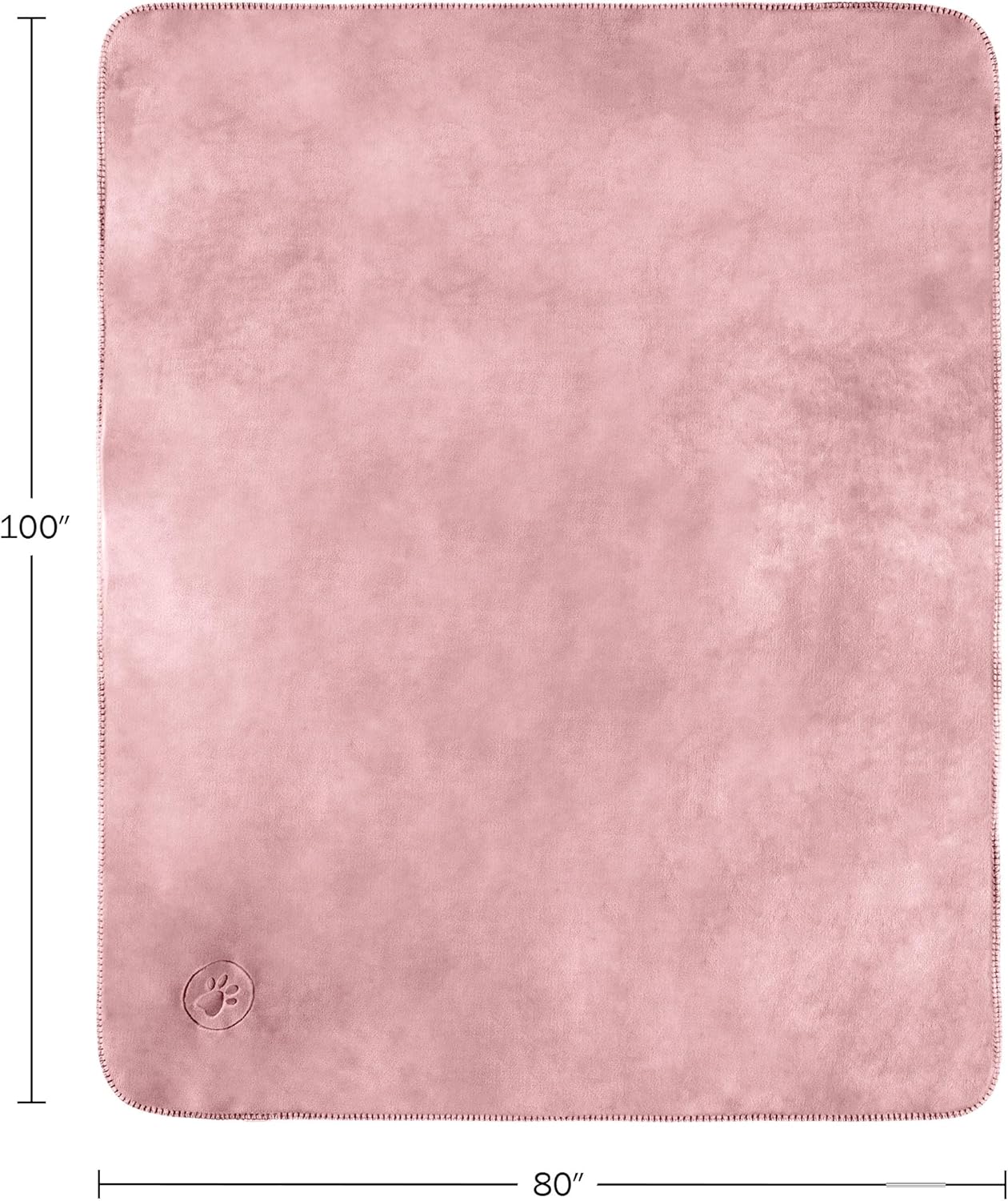 Waterproof Pet Blanket - 50x60-Inch Reversible Sherpa Fleece Throw Protects Couches, Cars, and Beds from Spills, Stains, and Fur by PETMAKER (Gray)
