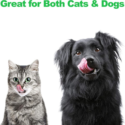 Set of 2 Stainless Steel Dog Bowls - 40oz Pet Bowls with Decorative Dog Food Stand - Metal Food and Water Dishes for Large Pets - Puppy Essentials by PETMAKER (Silver/Black)