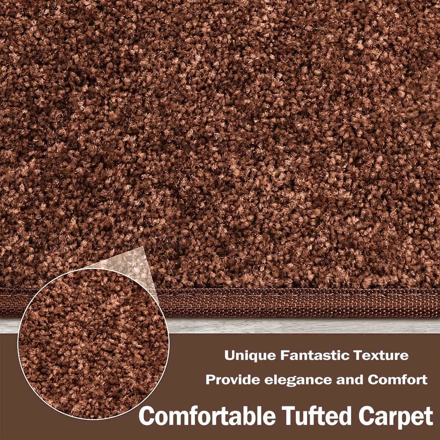 PURE ERA Bullnose Carpet Stair Treads Set Tape Free Non-Slip Indoor Stair Protectors Pet Friendly Rugs Covers Soft Skid Resistant Washable Reusable 9.5" x 30"(14 Pieces,Cream Gray)