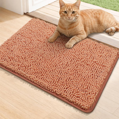 Bcoimo Super Absorbent Dog Door Mat, 30"*20" Anti Slip Mat for Muddy Paws, Pet Rugs for Dirty Paws Washable that Absorbs Moisture and Dirt, for Dog Cage and Pet Resting Carpet