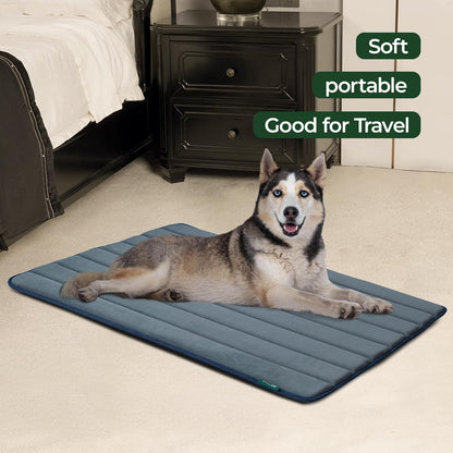 BALANCE Dog Crate Pad, Dog Foam Crate Mat Kennel Pad, Washable Water-Resistant Pet Bed Flat Dogs Cage Mat for Small Dogs