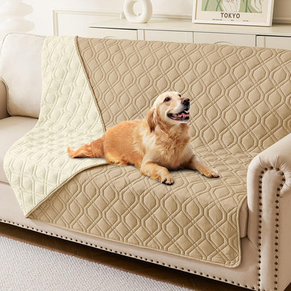 hyha Waterproof Dog Bed Blanket, Soft Pet Blankets, Waterproof Couch Cover for Dogs, Reversible Sofa Covers Washable for Furniture (30x70 Inch, Grey/Dark Grey)