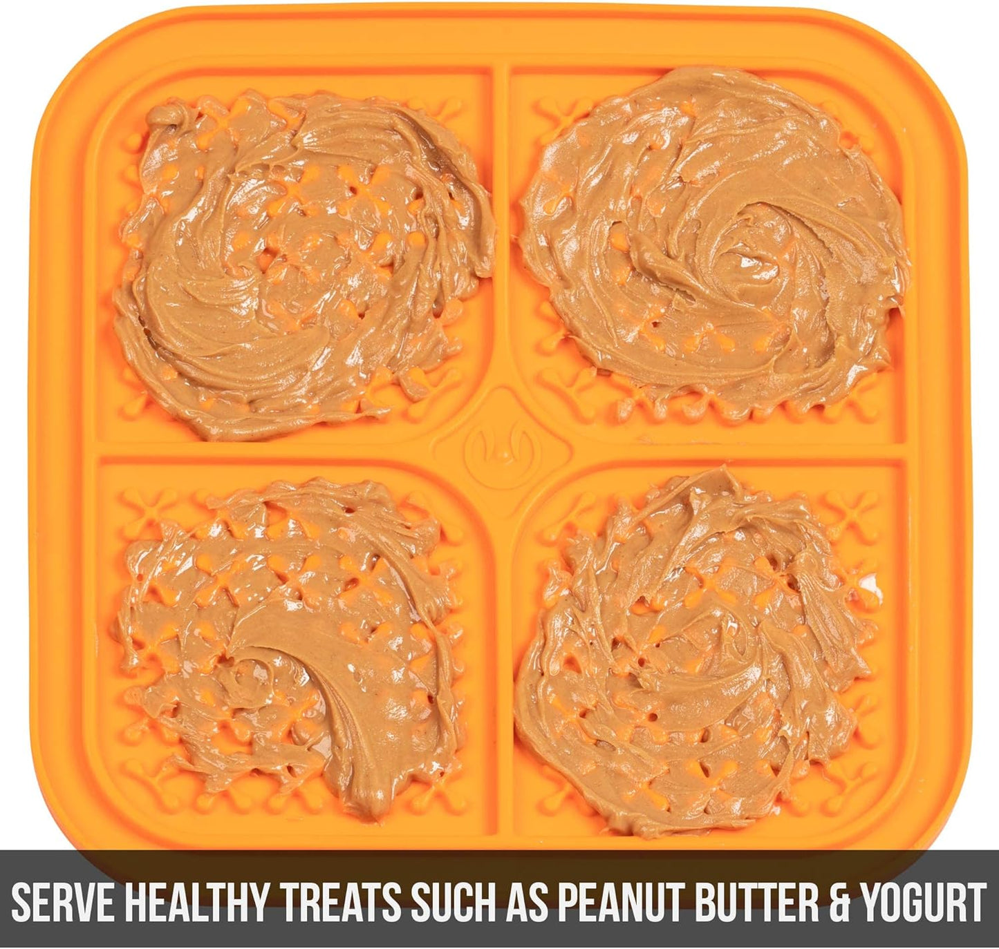 Hyper Pet IQ Treat Lick Mat for Dogs & Cats | Dog & Cat Slow Feeder & Enrichment Toy | Made in USA
