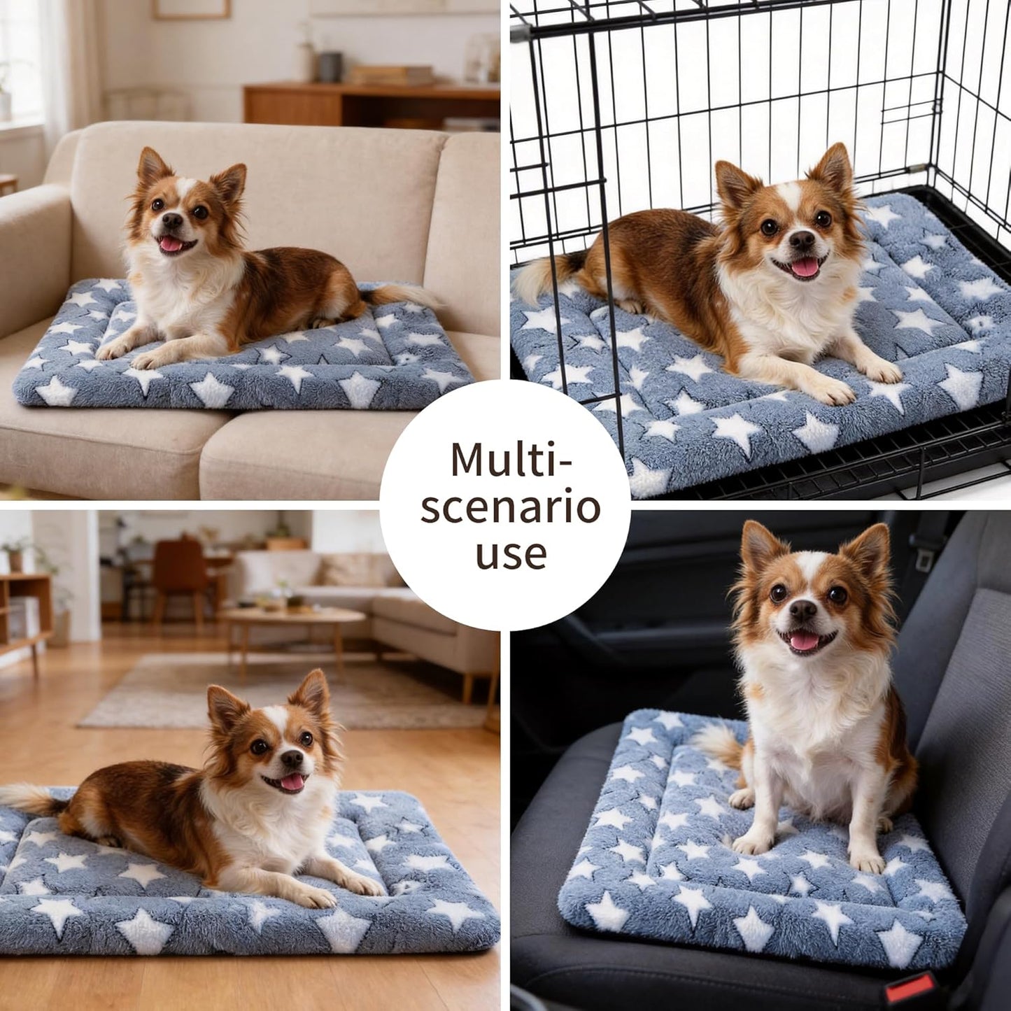 Dog Bed Mat – Soft & Comfortable Dog Kennel Pad for Crate – Durable Crate Bed & Mat for Dogs & Cats – Ideal for Crate, Kennel, and Home Use