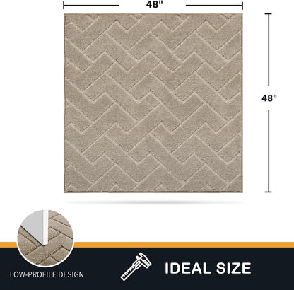 PURRUGS Dirt Trapping Door Mat 20" x 31.5", Non-Slip Machine Washable Entry Rug, Dog Doormat, Indoor Front Door Mat, Super Absorbent Entryway Rug for Muddy Shoes & Paws, Taupe