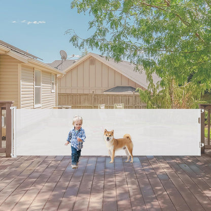 Extra Wide Baby Gate for Large Openings Retractable Baby Gates Indoor Outdoor Extra Long Dog Gate for Doorway Stair Gates for Kids or Pets Extra Large Dog Gate for Stairs