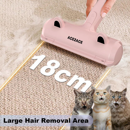 ACE2ACE Pet Hair Removal Tool, Reusable Lint Roller for Pet Hair, Self Clean Cat Hair Remover with Dust Bin, Dog Hair Remover for Couch, Furniture, Carpet, Sofa and Bedding