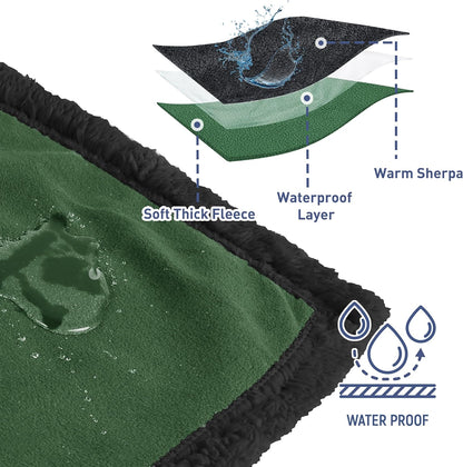 Kritter Planet Waterproof Dog Blanket, Reversible Water Proof Pet Blanket for Couch, Bed & Sofa, Washable Couch Covers for Large Dogs - Protects Furniture from Fur, Dirt, and Accidents