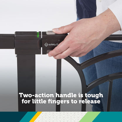 Safety 1st Easy Install Baby Gates for Doorways, Tall & Wide, Décor Easy Install, Pressure Mount Fastening, No Drilling