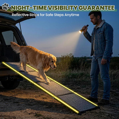 Dog Ramp for Car 70" L*20" W Portable Dog Ramps for Large Dogs with Non-Slip Rug Surface Portable Dog Car Ramp for SUV & Truck,Pet Ramp for Dogs to Get in Car Outdoor&Indoor